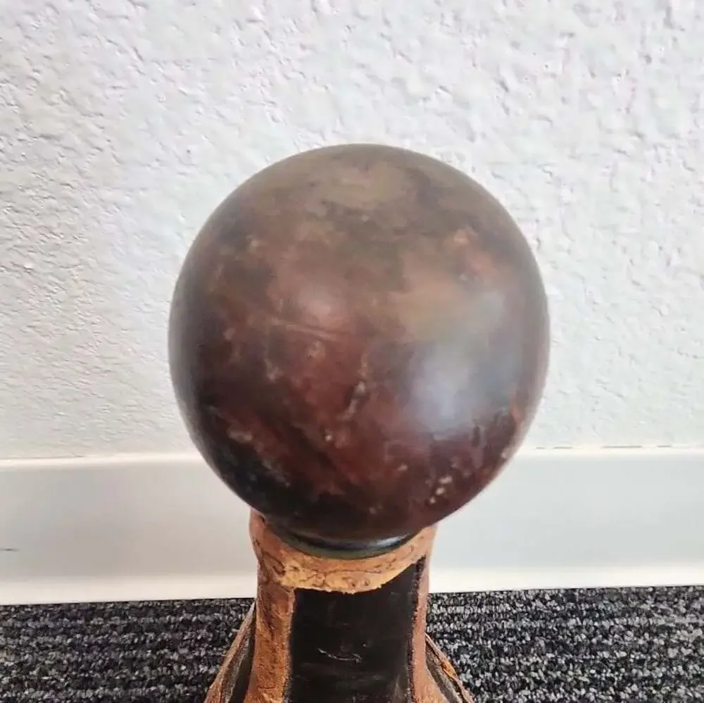 Vintage Italian Leather Wrapped Glass Decanter Made for Rico Industries